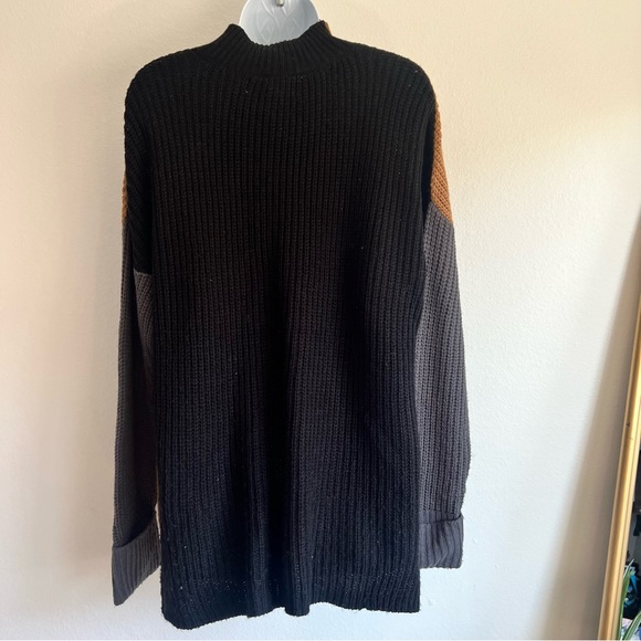 Colorblock chunky knit sweater - Picture 4 of 9